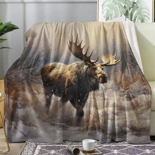 Vista 17 de Highland Cow - Manta de vellón para sofá o cama, lindas mantas y mantas con dibujos animados, súper suave y acogedora manta de franela de felpa
