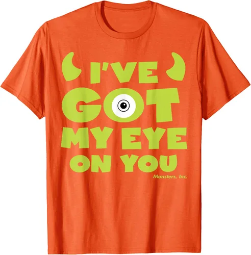 Vista 26 de Disney Pixar Monsters Inc Mike Wazowski Eye On You - Camiseta, Negro, S