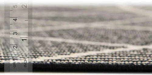 Vista 4 de Unique Loom Outdoor Trellis Collection - Alfombra de área - Dalyan (2 x 3 pies, rectangular, negro/natural)