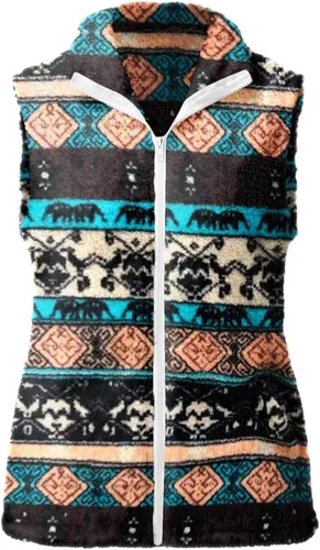 Vista 9 de SNKSDGM Chaleco largo acolchado para mujer, con cierre completo, sin mangas, chaqueta de plumón de forro polar cálido con bolsillos, Rojo