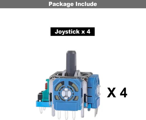 Vista 6 de 4 piezas de repuesto para controlador DualSense PS5, sensor analógico 3D, palillos de pulgar de rueda Joystick Rocker Módulo de reemplazo
