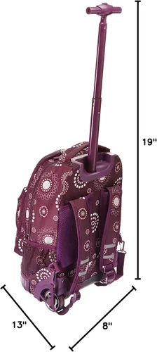 Vista 7 de Rockland, bolsa de viaje de 19 pulgadas, con ruedas., Perla Púrpura), R02-PURPLEPEARL