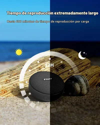 Vista 4 de Inwa Altavoces de bicicleta Bluetooth con modo de tarjeta TF, altavoz portátil inalámbrico impermeable para bicicleta, micrófono integrado
