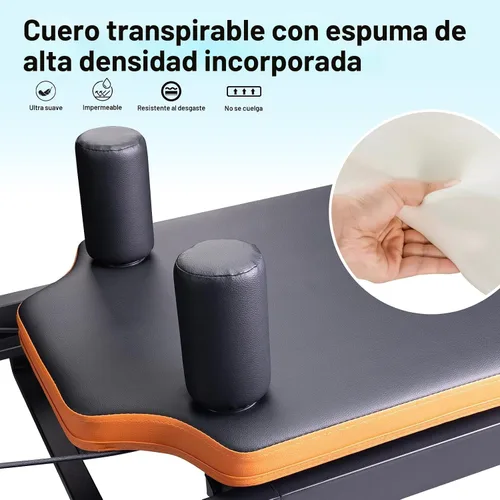 Vista 3 de Reformador de pilates, máquina y equipo de pilates plegable Dpiolrcag para uso doméstico y entrenamiento de gimnasio, adecuado para usuarios