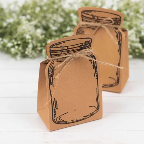 Vista 9 de Efavormart - 25 cajas de dulces con estampado de encaje con estampado de mariposa plateada, elegantes cajas de regalo con forma de mariposa