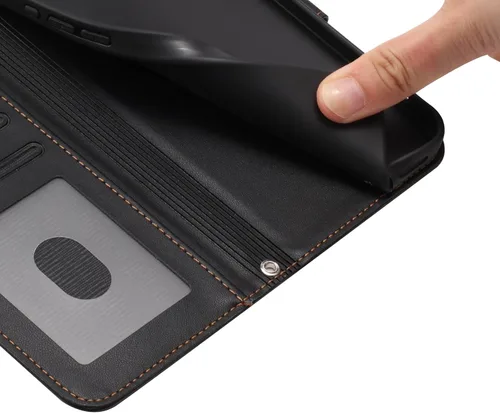 Vista 7 de Funda abatible compatible con Realme P1 Pro, compatible con Realme 12 Pro 5G / 12 Pro Plus 5G 【Correa con cordón】【Cartera con ranura