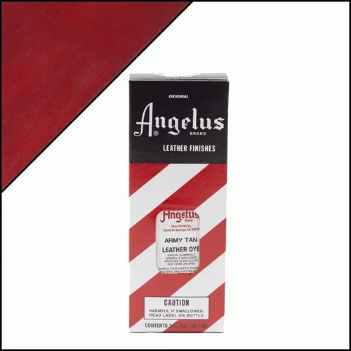 Vista 2 de Angelus Tinte para cuero, 3 onzas, bronceado militar