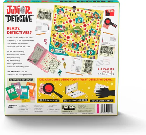 Vista 3 de Buffalo Games Junior Detective Board Games for Kids 6-8, Family Board