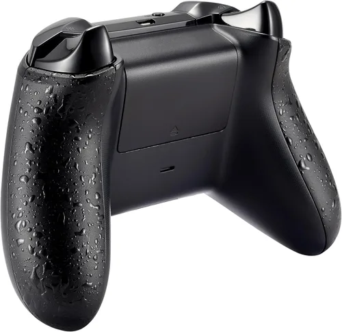 Vista 4 de eXtremeRate Replacement Non-Slip Side Rails Handles, Game Improvement Back Panels for Xbox One S, Xbox One X Controller - Textured Black