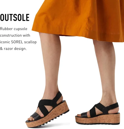 Vista 5 de Sorel Sandalias Cameron Flatform Slingback para mujer