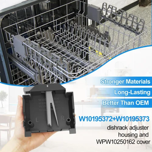 Vista 8 de Ajustador de escurridor de lavavajillas W10195372 W10195373 mejorado carcasa izquierda derecha para Whirlpool WDT730PAHZ0 WDT750SAHZ0 partes