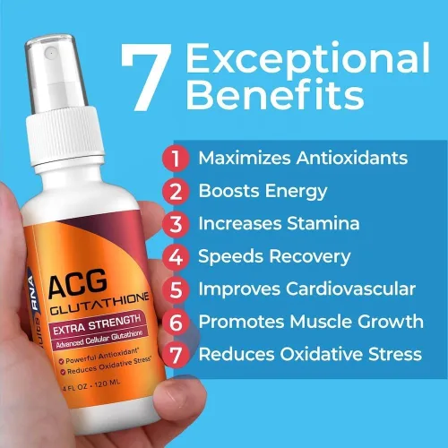 Vista 2 de Suplemento ACG Glutatión fuerza extra (Glutatión celular avanzado) de Results RNA, 2 onza