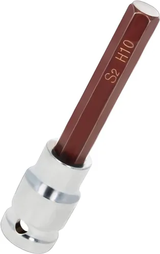Vista 49 de Utoolmart 1/2" Drive x 0.551 in largo Hex Bit Socket, métrico, S2 y Cr-V acero 1pcs