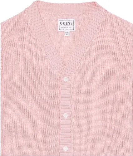 Vista 3 de GUESS Cárdigan de manga larga con logotipo de lana para niña