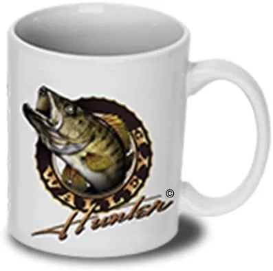 Vista 4 de Walleye Walleye Hunter - Juego de camiseta y taza (100% algodón), diseño de Walleye Walleye Hunter