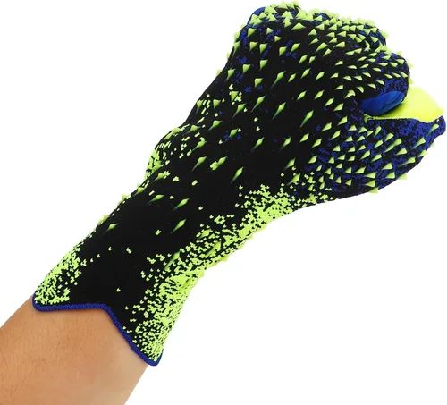Vista 5 de Guantes de portero de fútbol, guantes de portero antideslizantes de látex grueso, guantes de competición de entrenamiento de amortiguación
