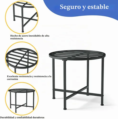 Vista 6 de Soporte para barril de lluvia de acero inoxidable resistente, soporta barriles de plástico de 45/50/55 galones, resistente a la intemperie al aire