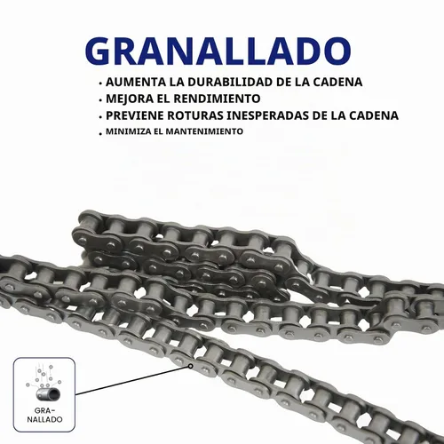 Vista 3 de 40 cadena de rodillos, 3 pies con 1 eslabón conector, para Go-karts, scooters, minibicicletas.