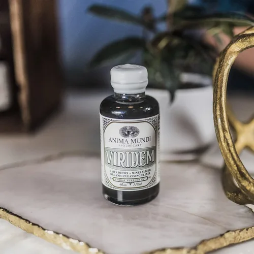 Vista 3 de Anima Mundi Apothecary Viridem Greens Detox Elixir - Suplemento líquido de desintoxicación gastrointestinal y hepática, limpieza natural de hierbas