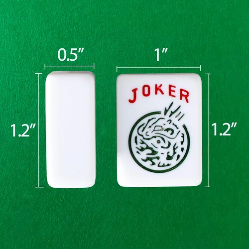 Vista 6 de Nouva American Mahjong - Juego completo de 166 azulejos blancos de calidad, 4 bastidores de colores todo en uno, juego de azulejos Western Mah Jongg