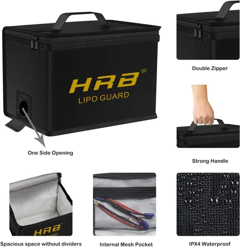 Vista 6 de HRB Paquete de 2 baterías Lipo 6S 4000mAh 60C EC5 y 1 bolsa Lipo