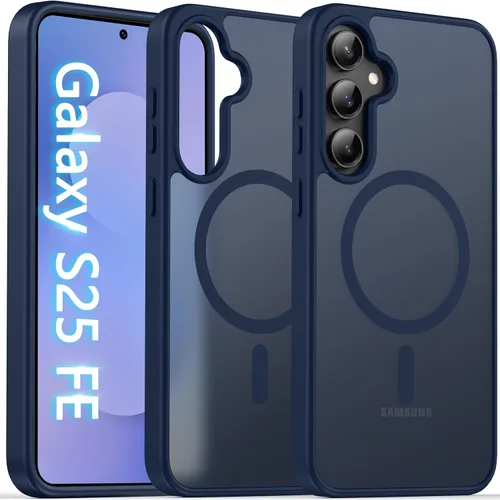 Vista 92 de Oterkin Funda magnética para Samsung Galaxy A17 mate, funda de teléfono A17 compatible con MagSafe esmerilada, translúcida, a prueba de golpes Negro