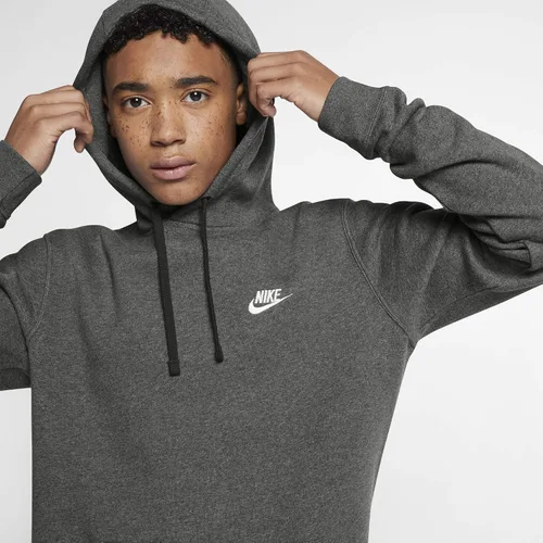 Vista 4 de Nike - Sudadera deportiva Sportswear Club con capucha para hombre, Gris, M
