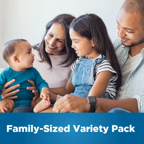 Vista 6 de Amazon Basic Care Paquete variado familiar de vendajes adhesivos transparentes y transparentes, suministros de primeros auxilios y cuidado