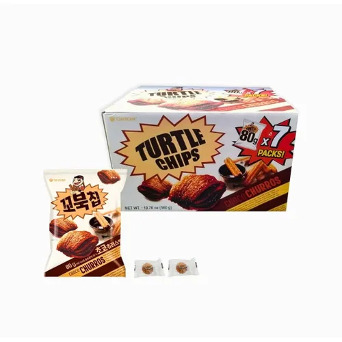 Vista 17 de K-Munchies Orion Turtle Chips – Bolsa grande coreana con sabor a pollo caliente carbonara de 3 x 5.64 oz, tamaño fiesta, sabrosos, crujientes
