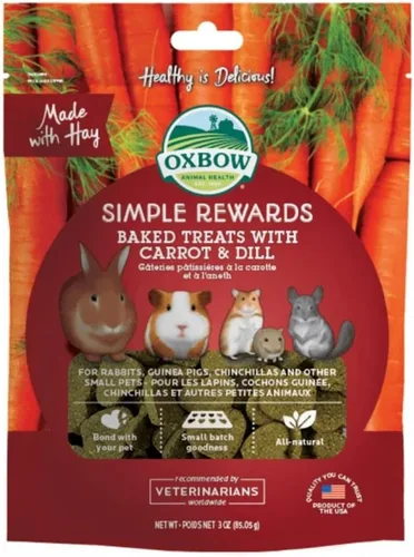 Vista 14 de Oxbow Simple Rewards - Golosinas de conejillo de indias y conejos, plátano