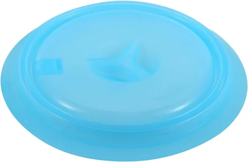 Vista 6 de Kichwit, cubierta de plato para microondas de silicona plegable, apta para lavavajillas y sin BPA, azul, 10.2