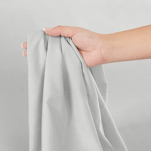 Vista 3 de 100 % algodón natural de 400 hilos, 1 pieza con bolsillo profundo de 21 pulgadas y 2 fundas de almohada, juego de sábanas de 3 piezas