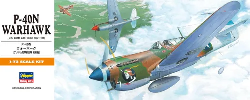 Vista 3 de Hasegawa 1:72 Escala P-40N Warhawk Modelo Kit