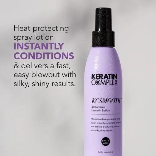 Vista 9 de Keratin Complex - Blow Dry Essential Smooth Kit - Obsesionado con queratina, 5 onzas líquidas + loción sin enjuague KCSMOOTH, 5 onzas líquidas