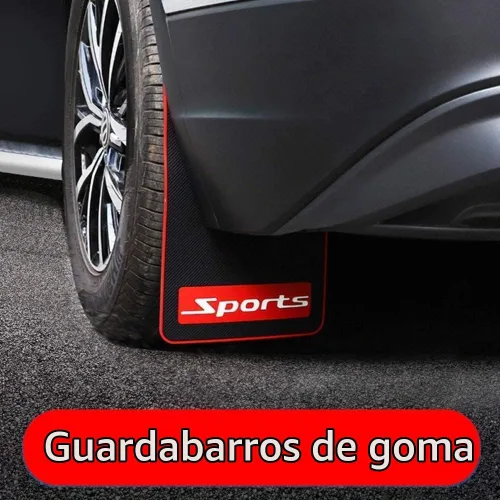 Vista 2 de 4 aletas de barro para automóvil, ajuste universal, protectores contra salpicaduras de goma sin colisiones para coche SUV Long
