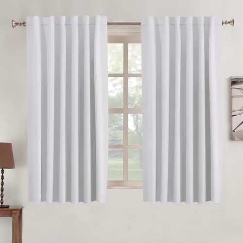 Vista 112 de Turquoize Cortinas Opacas con Aislamiento Térmico Paneles de Tratamiento de Ventanas con Bolsillo para Barra Paneles de Ventana para Ventanas
