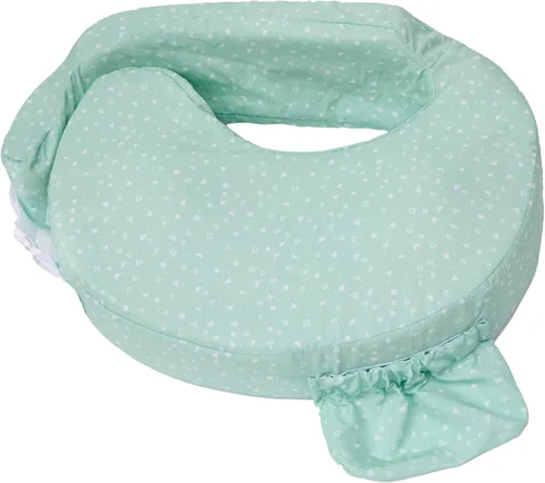 Vista 13 de My Brest Friend Almohada de lactancia original - Dusty Rose Geo Geo rosa polvorienta