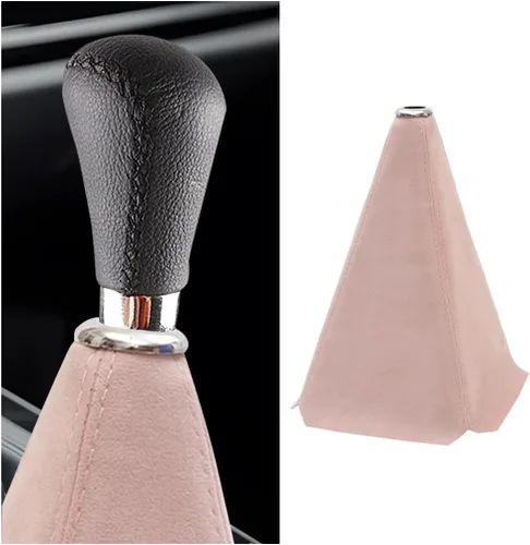 Vista 11 de BESULEN Cubierta de Funda de Palanca de Cambios para Coche, Cubierta de Gamuza de Cuero para Perilla de Cambios Cubierta Antipolvo, Reemplazo