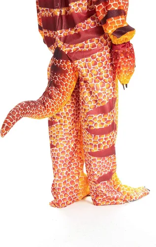Vista 7 de NoveltyBoy Disfraz de dinosaurio T-Rex para bebé de Triceratops para cosplay