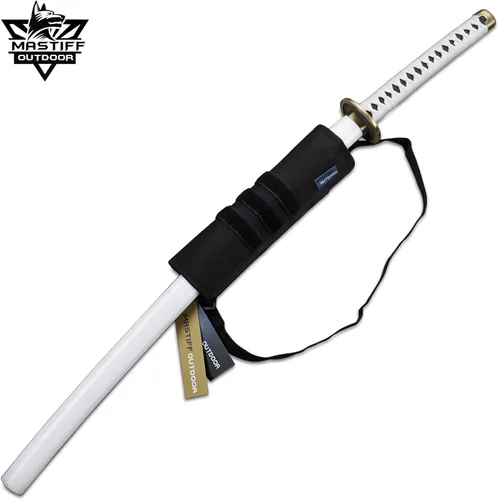 Vista 6 de 12 "espada rana espalda vaina negro nylon táctico modular campamento cosplay, Negro