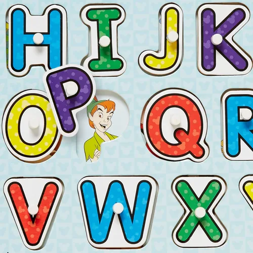 Vista 9 de Melissa & Doug Disney Classics - Rompecabezas de madera con diseño del alfabeto (26 piezas)