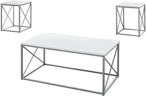 Vista 6 de Monarch Specialties Juego de mesa, talla única, blanco