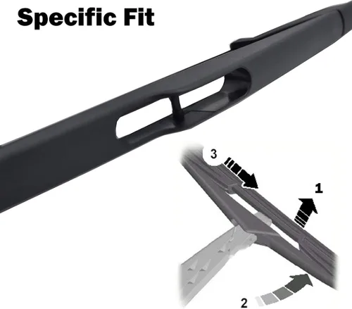 Vista 3 de WouND Rear Wiper Blade Wipers,For Opel For Zafira B Mk2 2005-2011 14" Rear Windscreen Cleaning Window Replacements Parts