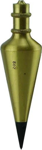 Vista 9 de General Tools & Instruments plomada de acero hexagonal de 12 onzas