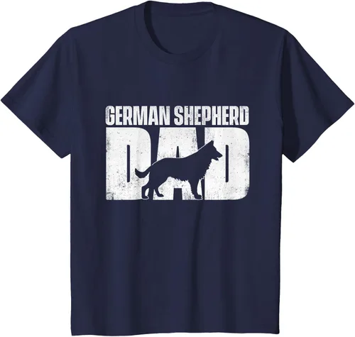 Vista 52 de Camiseta de pastor alemán para el día del padre del dueño de perros caninos, Negro