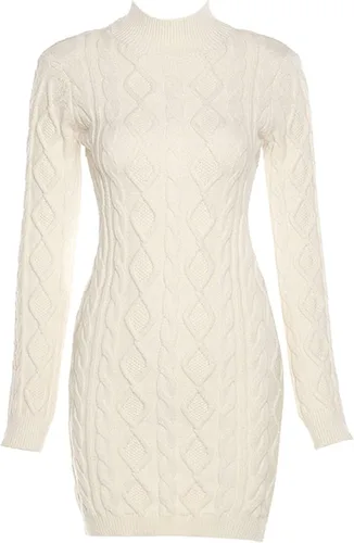 Vista 5 de Vestido ajustado para mujer, estilo casual, de color sólido, sin espalda, sin espalda, de manga larga, mini vestido corto lápiz