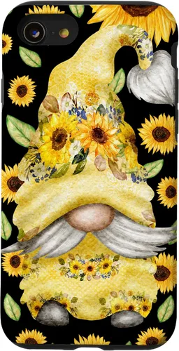 Vista 18 de Sunflower Gnome for Summer Garden Mom Cute Floral Pattern Case for iPhone 17