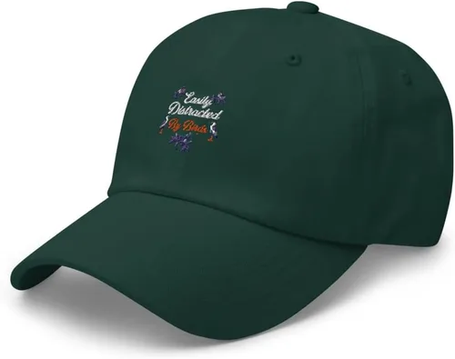 Vista 3 de Easily Distracted by Birds Bomb Angry Fight Dad Cap