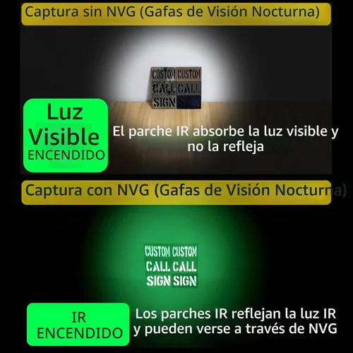 Vista 2 de Parche de señal de llamada IR personalizado