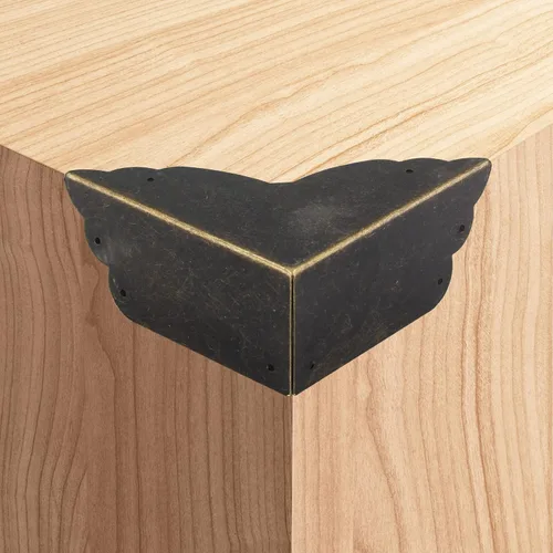 Vista 6 de BokWin 4 protectores de esquina de metal para muebles, 2.76 x 2.76 x 1.18